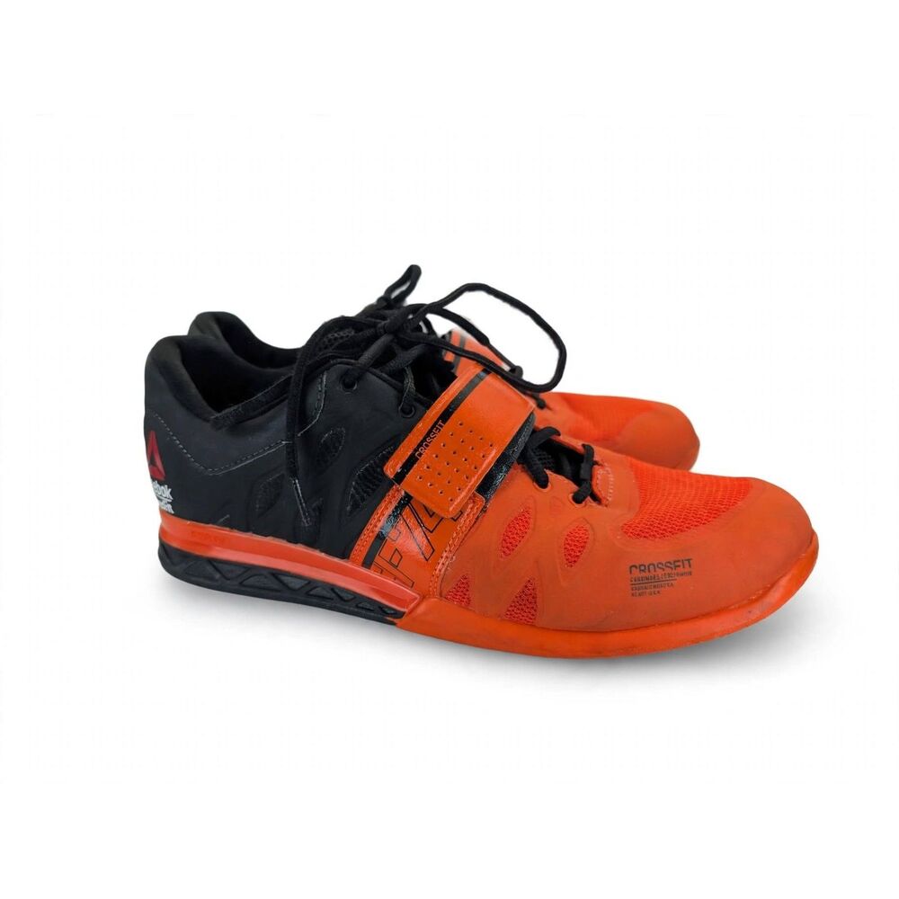 Reebok CrossFit Lifter 2.0 Mens 10.5 Orange Black M40711 Weightlifting Shoes